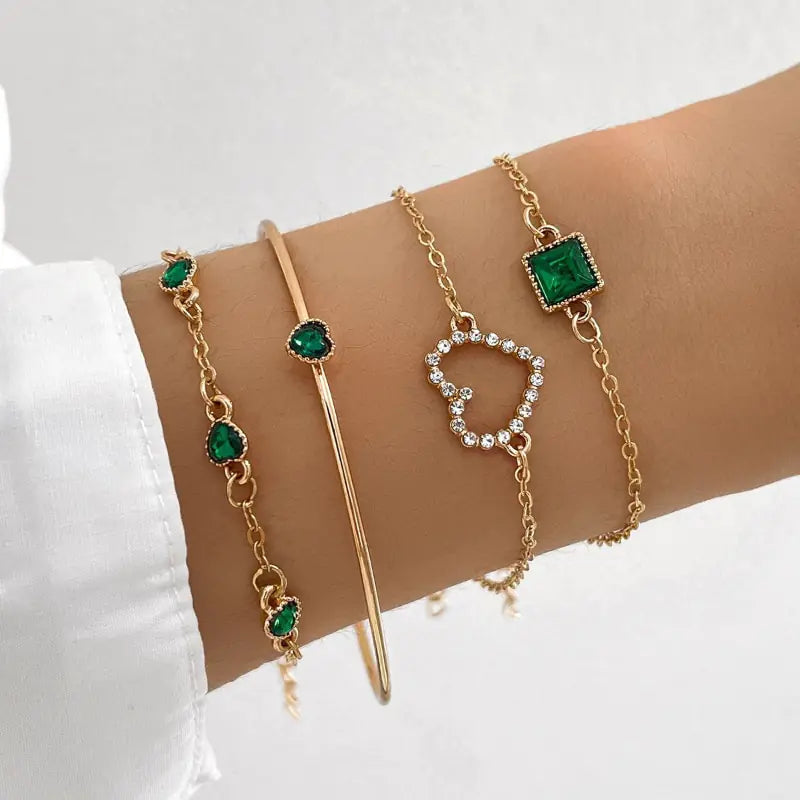 Inlaid Bracelet Jewelry Set